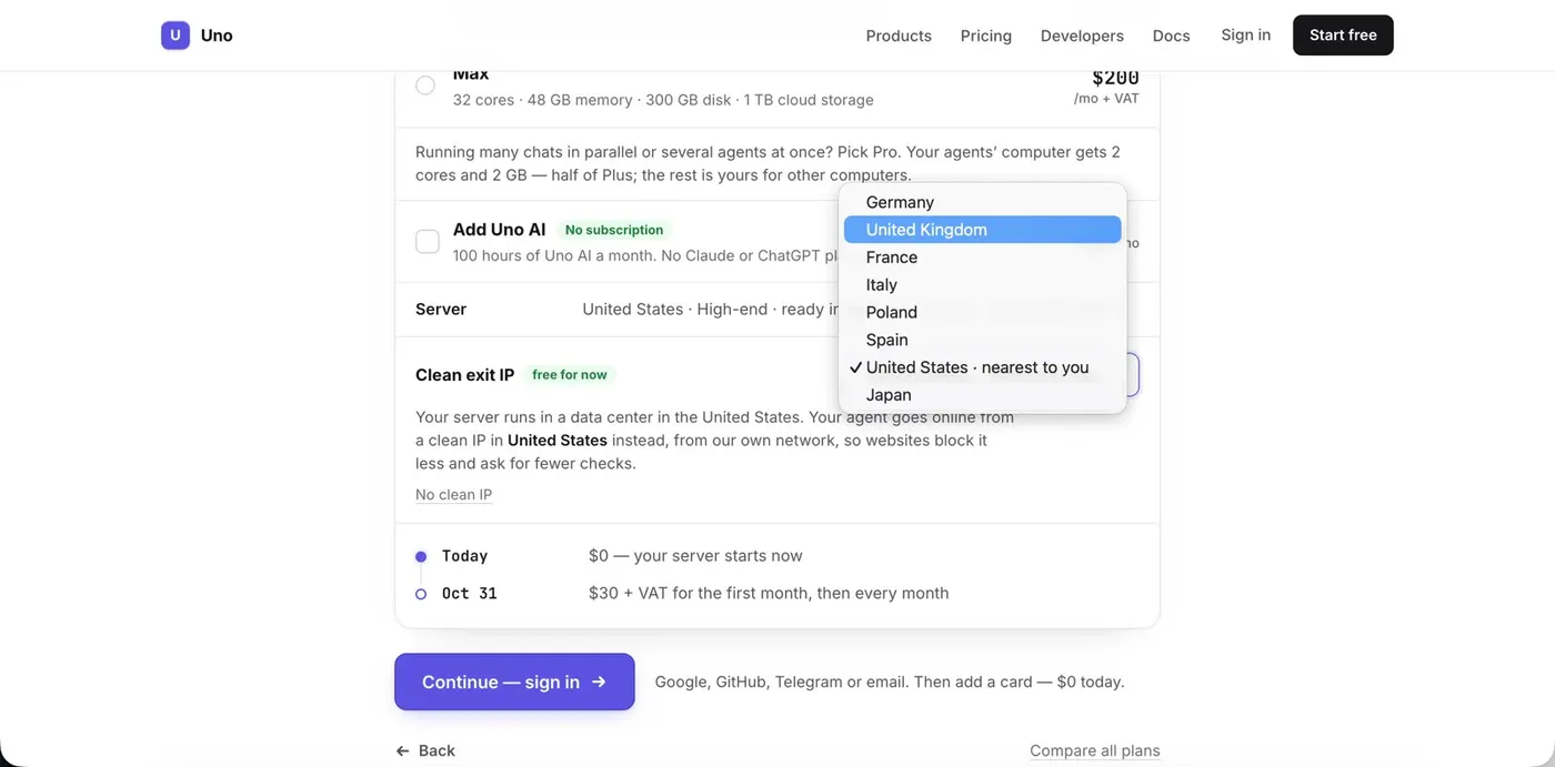 Clean exit IP: the list of countries