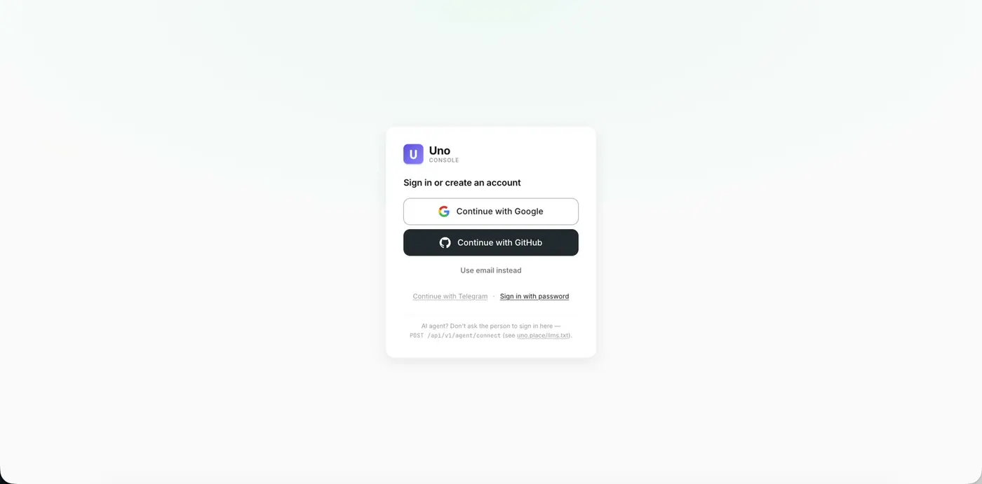 Sign in or create an account
