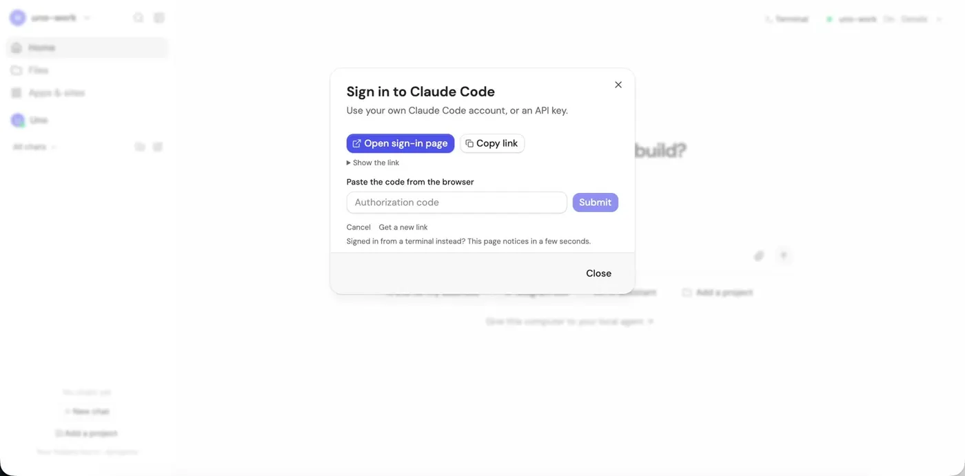 Sign in to Claude Code