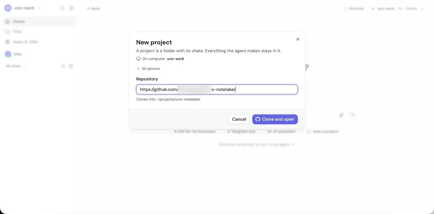 Clone from GitHub