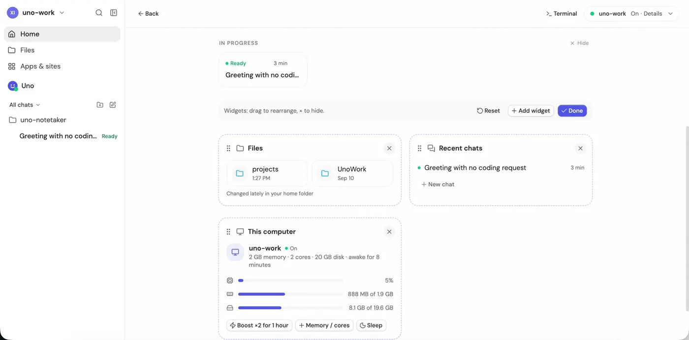 Home widgets